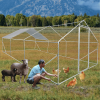 XPT035 Outdoor chicken coop metal big space 20*10*6FT 3 Unit for Outdoor Farm Use