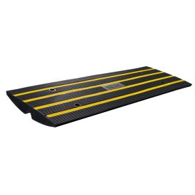 VEVOR Rubber Curb Ramp for Driveway 1 Pack, 15T Heavy Duty Sidewalk Curb Ramp