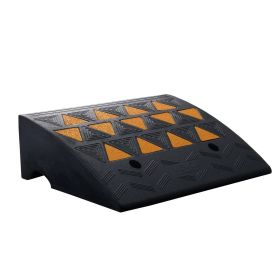 VEVOR Rubber Curb Ramp 6" Rise Height Sidewalk Curb Ramp, 14.6" Width 19.3" Length Driveway Ramp for Curb, 15T Heavy Duty Rubber Ramp for Forklifts