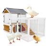 77"Large outdoor chicken coop Wooden chicken coop, duck coop with nest box, bird cage