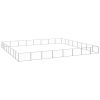 Dog Kennel Silver 688.9 ft¬≤ Steel