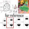 4 Pcs Christmas Red Elk Dog Knitted Pet Socks Cartoon Cute Puppy Cat Socks Dog Foot Covers Poodle Teddy Socks