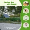 26'Lx6.7'Wx6.6' ft Large Metal Chicken Coop, Walk-in Chicken Run, Galvanized Wire Poultry Chicken Hen Pen Cage