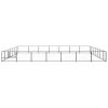 Dog Kennel Black 527.4 ft¬≤ Steel