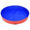 Foldable Dog Swimming Pool Red 78.7"x11.8" PVC