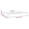 Dog Bed White 36"x25.2"x3.5" Solid Wood Pine