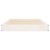 Dog Bed White 36"x25.2"x3.5" Solid Wood Pine