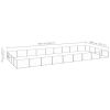 Dog Kennel Silver 387.5 ft¬≤ Steel