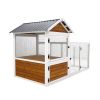 77"Large outdoor chicken coop Wooden chicken coop, duck coop with nest box, bird cage