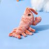 Pet Gravity Shrimp Plush Toy USB Charging Simulate Lobster Electric Jumping Cat Toys, Simulation Lobster Dog Toy