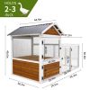 77"Large outdoor chicken coop Wooden chicken coop, duck coop with nest box, bird cage