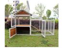 77"Large outdoor chicken coop Wooden chicken coop, duck coop with nest box, bird cage