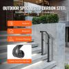 VEVOR Handrails for Outdoor Steps, Fit 1 or 2 Steps Outdoor Stair Railing, Arch#1 Wrought Iron Handrail, Flexible Porch Railing