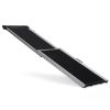 Foldable Aluminum Dog Car Step Ramp, Dog Ramp Climbing Ladder with PVC Handle, Non-slip Foot Mats for Most Sized Dogs, Pet Ramp Ladder, Black