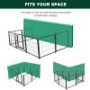 16 Panels Dog Playpen for outdoor,yard,camping,24"Height dog fence with 2 doors.