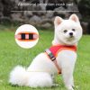 dog Harnesses and dog leash set; Suede Pet Chest Strap Saddle Vest Style Dog Chest Back Reflective Dog Strap Dog Rope Wholesale