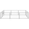 Dog Kennel Silver 64.6 ft¬≤ Steel