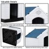 Dog House Made of Plastic with Ventilation System and Fastening Device