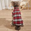 Pet Plaid Shirt For Small & Medium Dogs; Classic Dog Shirt Dog Polo T-Shirt; Pet Apparel